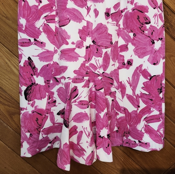 Kasper white and pink floral square neck sheath dress size 4 - Picture 14 of 14
